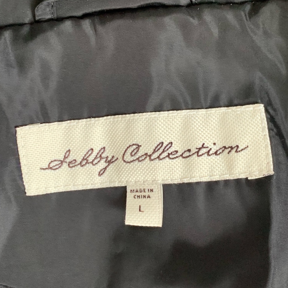 ▪️Sebby Collection Black Quilted Jacket with Detachable Hood▪️ - Picture 7 of 9